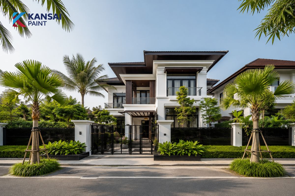 Phối Màu Sơn Hàng Rào Đẹp Phối Màu Sơn Hàng Rào Đẹp
