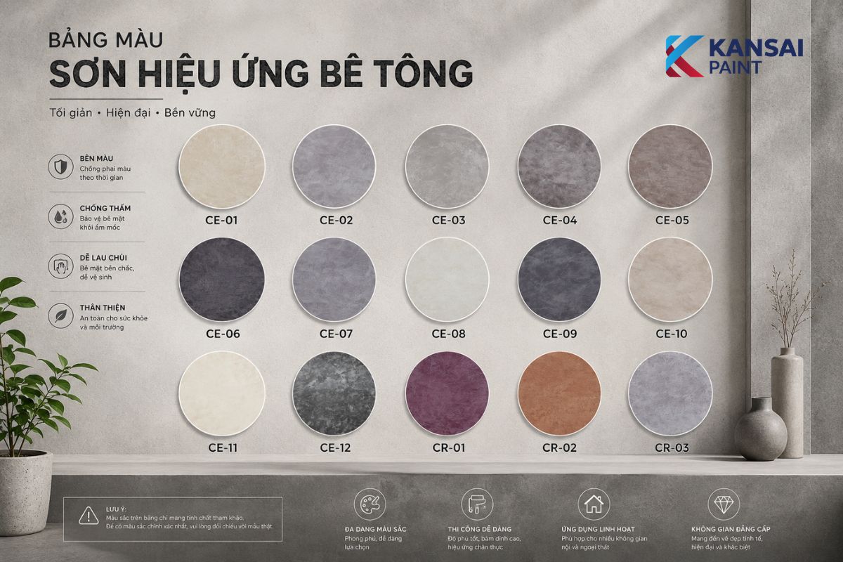 Bảng Màu Sơn Hiệu Ứng