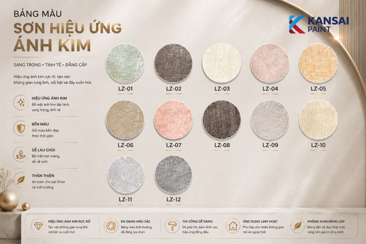 Bảng Màu Sơn Hiệu Ứng