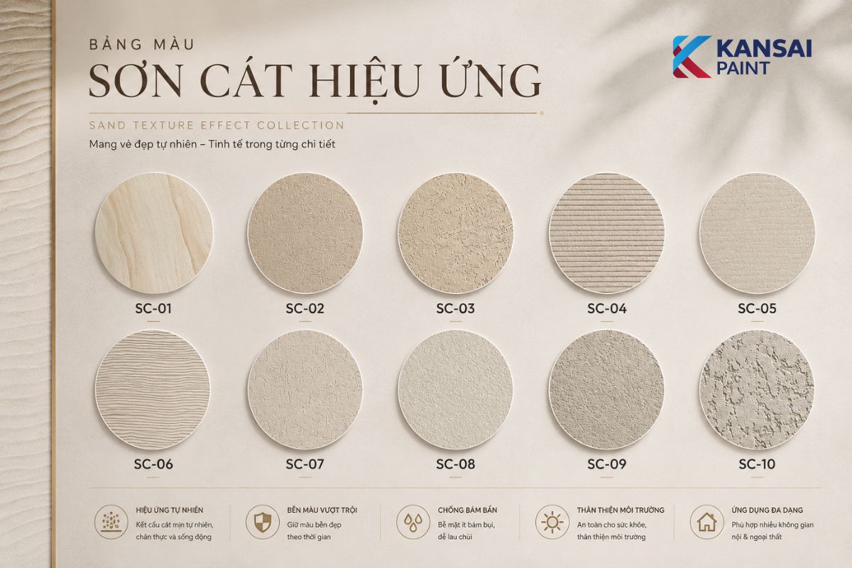 Bảng Màu Sơn Hiệu Ứng