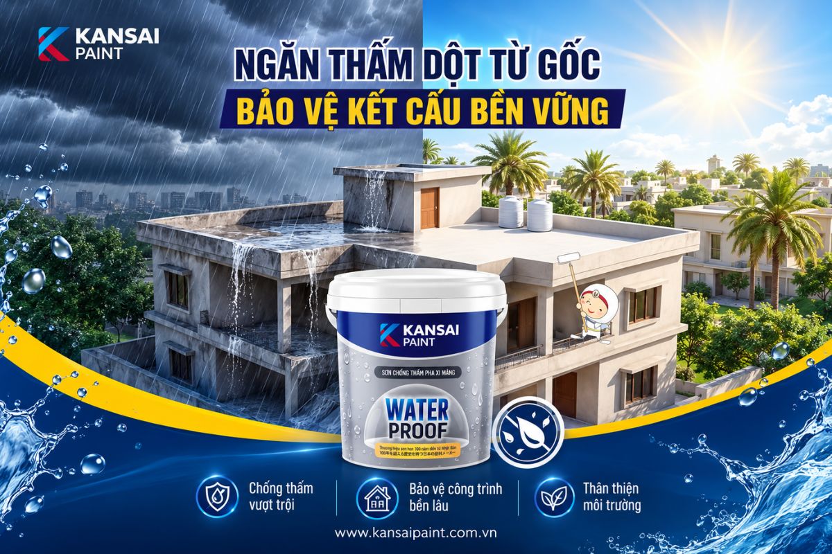 Giá Sơn Chống Thấm Tường Ngoài Trời 