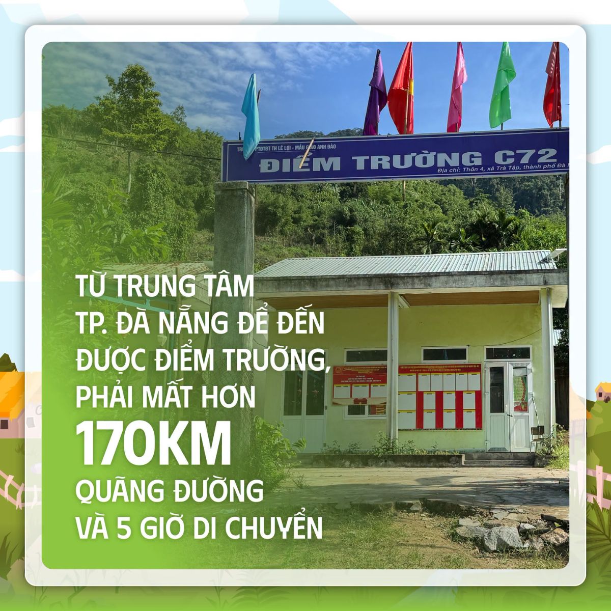 Một lớp học mới ở C72 và hành trình đến trường an toàn hơn của những đứa trẻ vùng cao 1 diem truong c72 1 KANSAI PAINT
