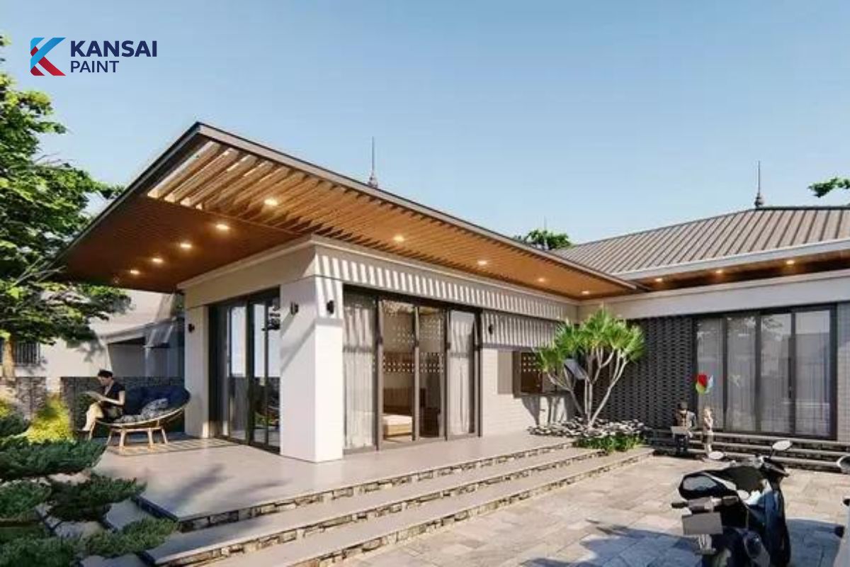 Mẫu nhà cấp 4 hiện đại Mẫu nhà cấp 4 hiện đại