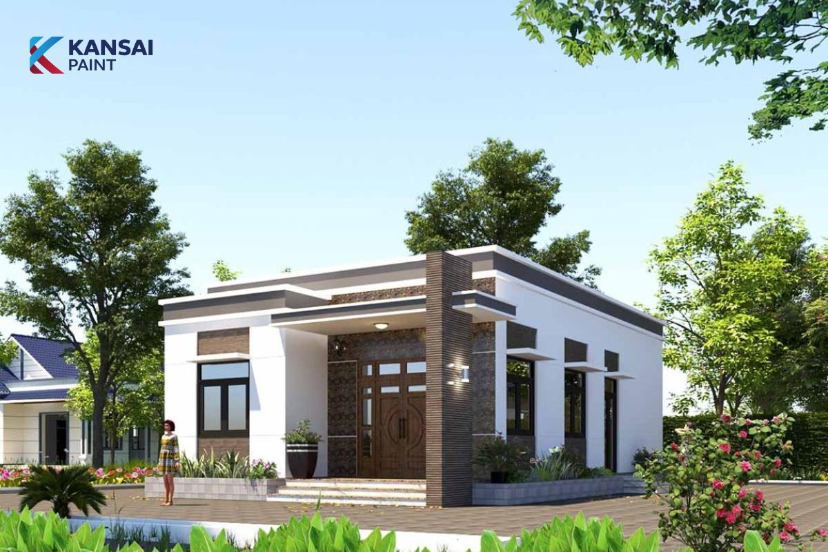 Mẫu nhà cấp 4 hiện đại Mẫu nhà cấp 4 hiện đại