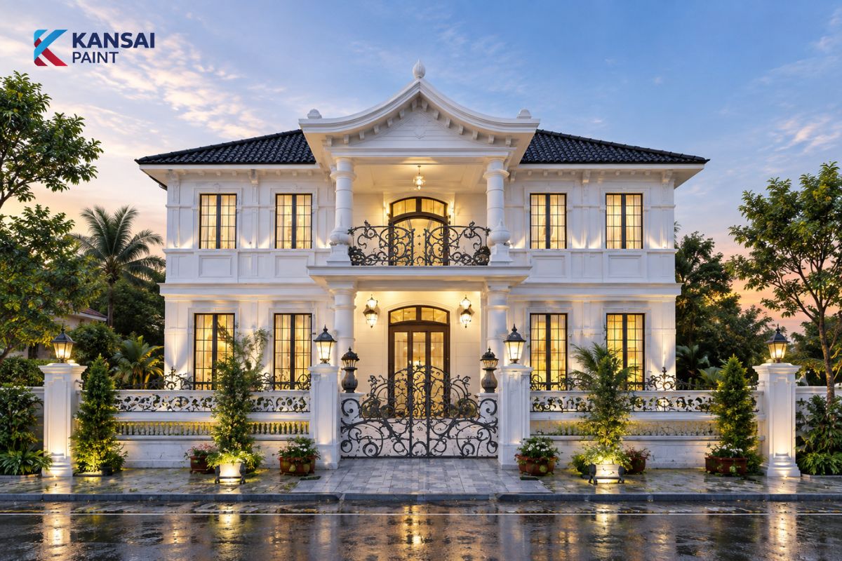 Mẫu Nhà Tân Cổ Điển 2 Tầng Mẫu Nhà Tân Cổ Điển 2 Tầng