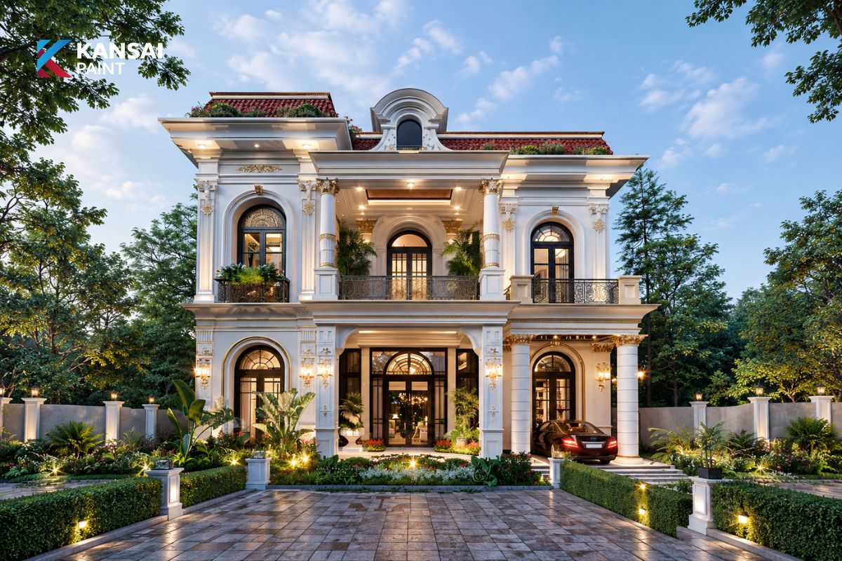 Mẫu Nhà Tân Cổ Điển 2 Tầng Mẫu Nhà Tân Cổ Điển 2 Tầng
