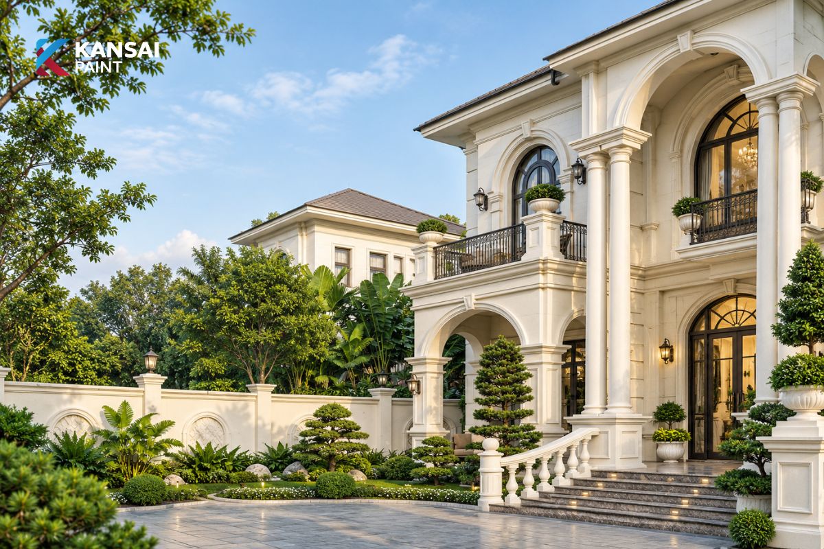 Mẫu Nhà Tân Cổ Điển 2 Tầng Mẫu Nhà Tân Cổ Điển 2 Tầng