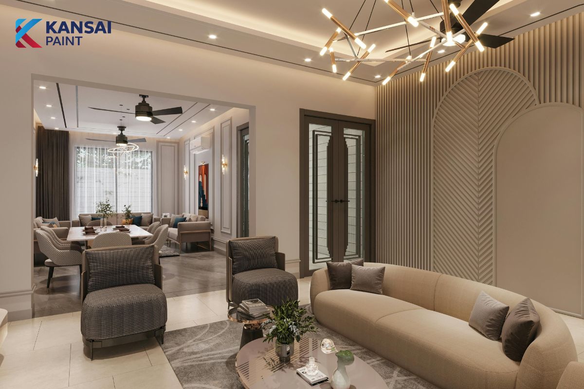 Sơn Phòng Khách Đẹp Sang Trọng Sơn Phòng Khách Đẹp Sang Trọng