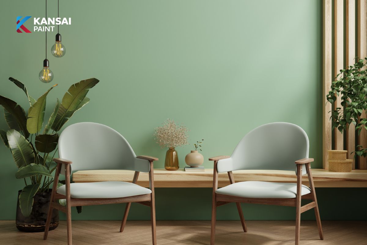 Sơn Nhà Màu Xanh Lục Đẹp